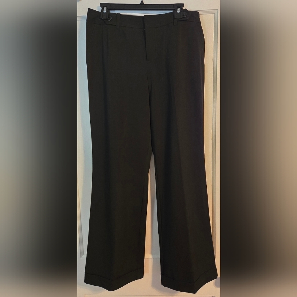 NWT | Merona | Women's Wide-Leg Dress Pants | Color: Black | Size: 10 - Picture 7 of 13